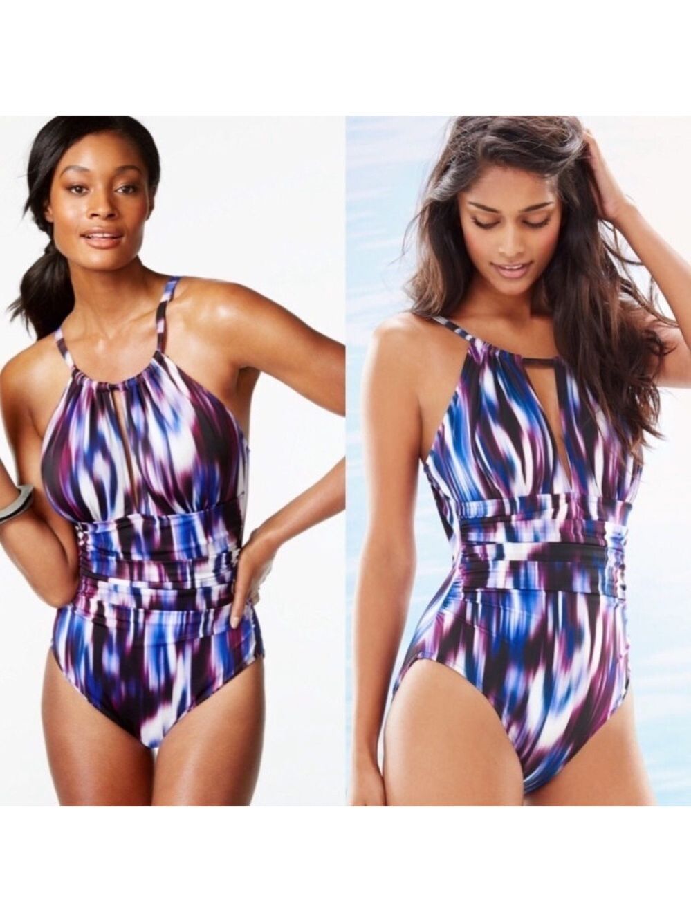 Magicsuit Woodstock Katrina One Piece Swimsuit in Purple